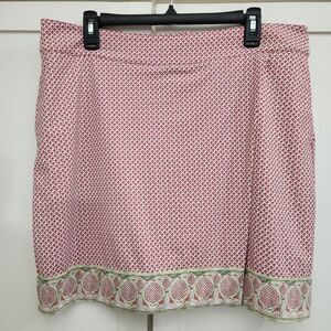 Fairway and Greene Red Green Printed Skort Golf Tennis Pickleball Summer Size 12